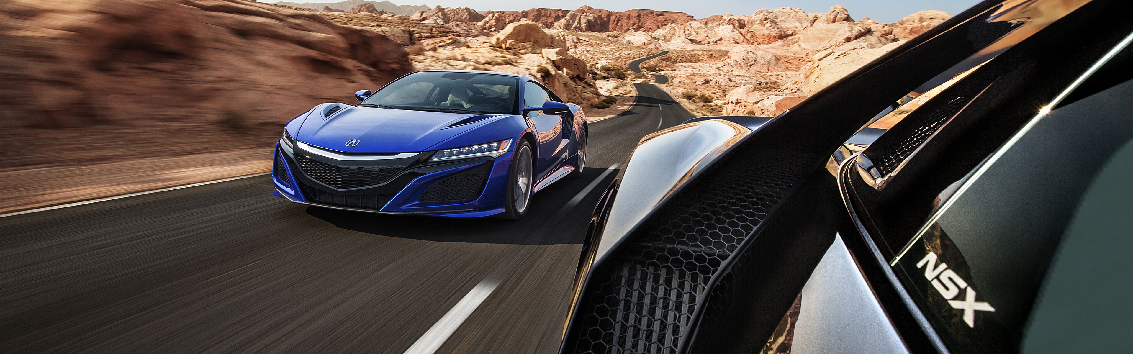 3840x1200 Acura NSX, Car, Vehicle, Road, Motion Blur, Dual Monitors, Multiple Display Wallpaper HD / Desktop and Mobile Background