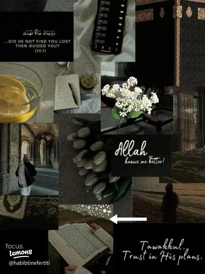828x1104 Alhamdulillah: My Aesthetic Islamic Vision Board & Trust in Allah
