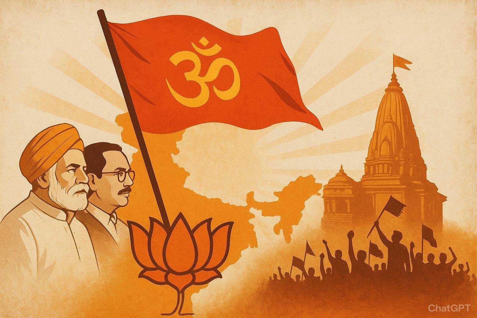 1536x1024 The Historical Trajectory of Hindutva Politics in India Stratagem Insight