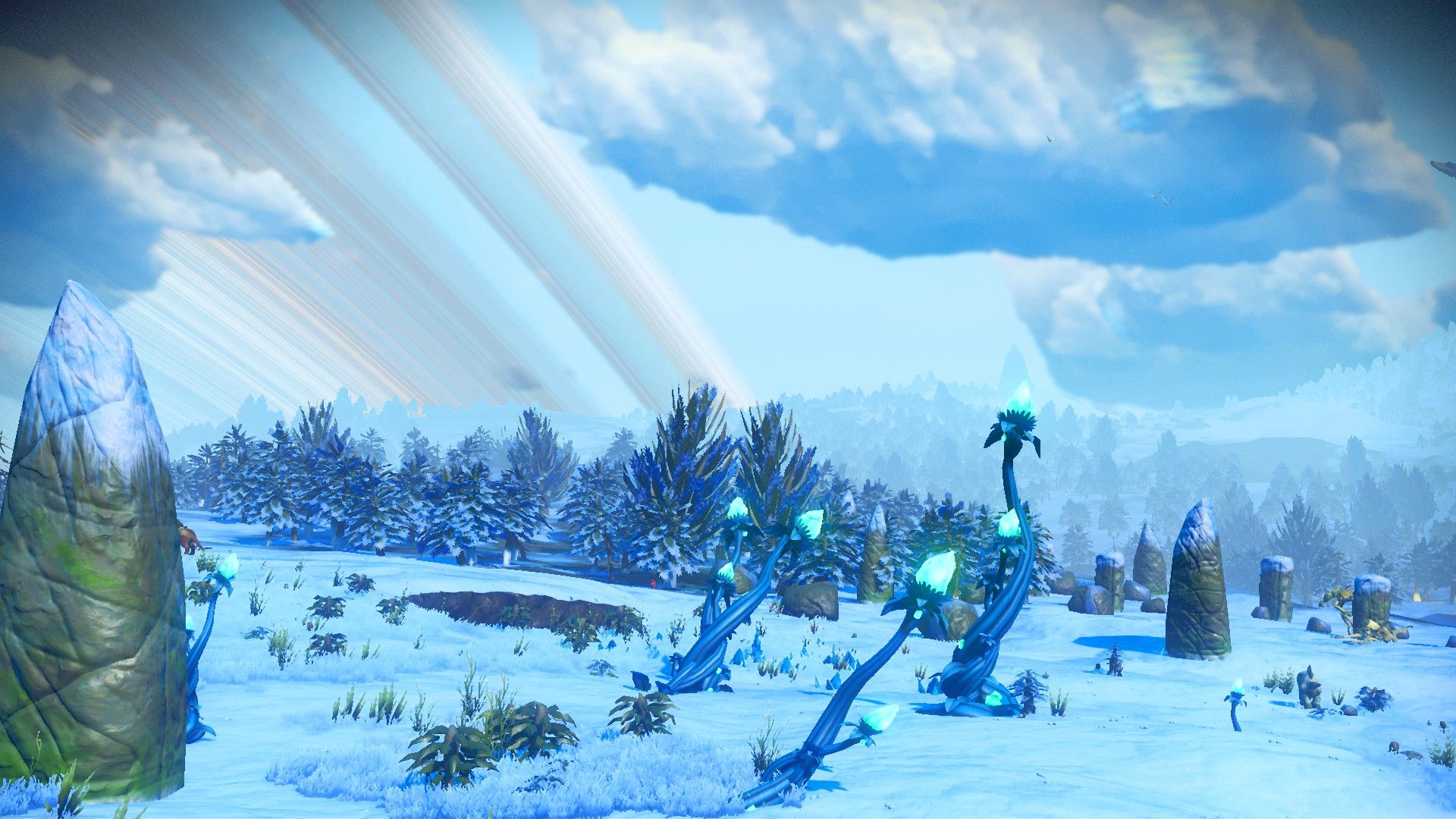 1920x1080 Everyone is looking for a perfect planet while I'm just chilling on my frozen wasteland with a storm every few minutes