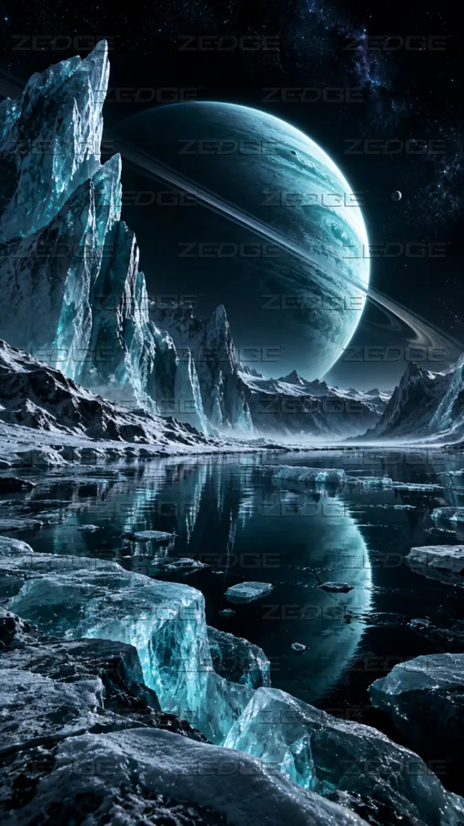 674x1198 Frozen Blue World ❄️