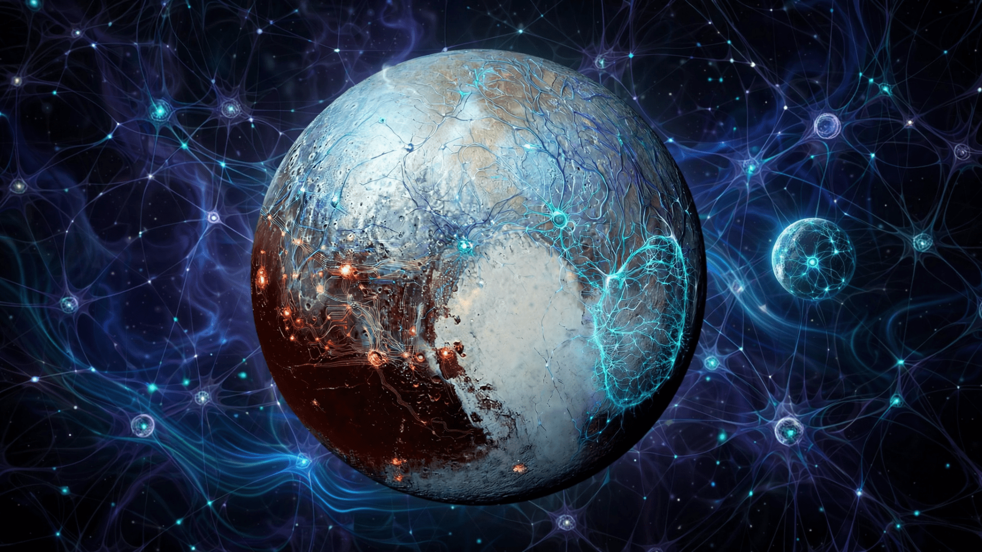 1920x1080 Frozen Pluto Globe