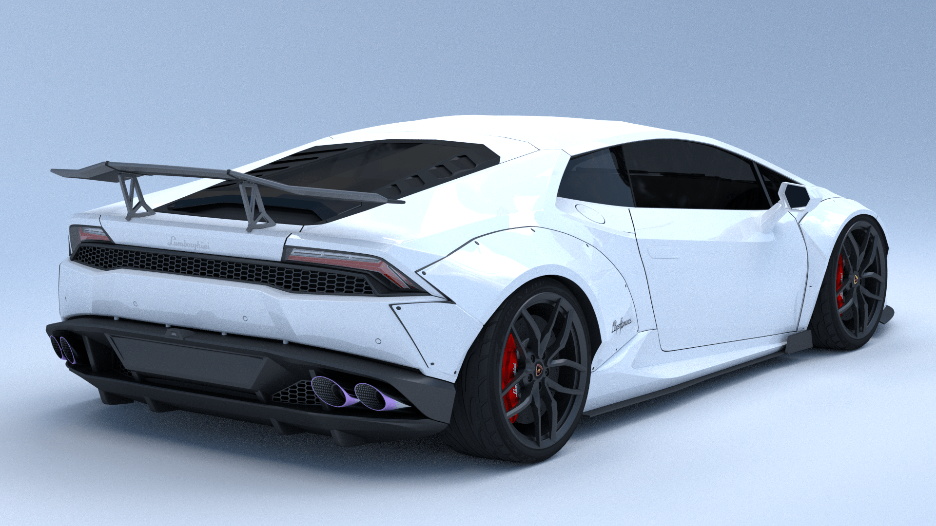 1920x1080 Lamborghini Huracan 2015 Liberty Walk 3D model 3D Model