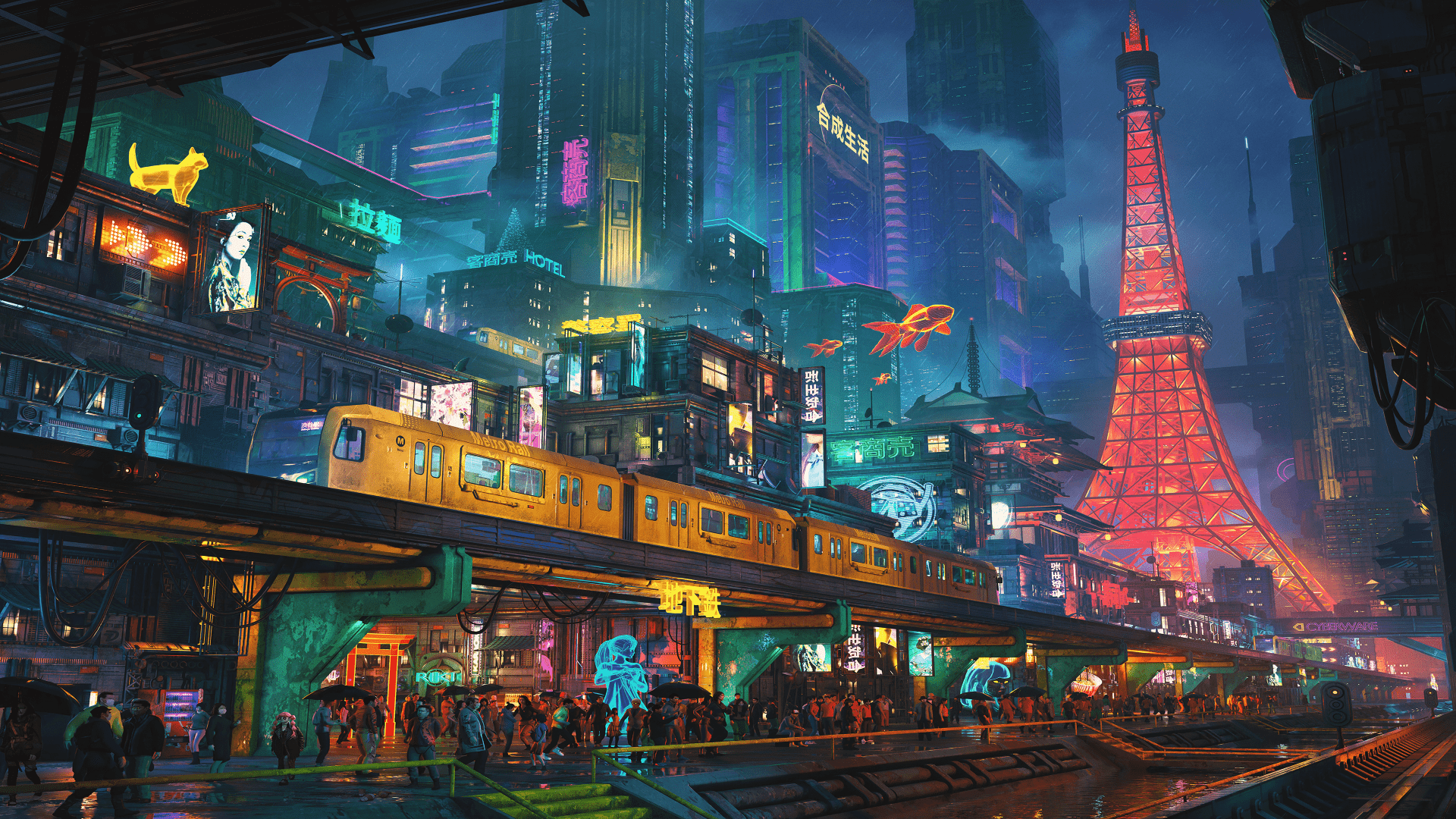 1920x1080 Tokyo 4k Wallpaper and Background: Free 4K Download