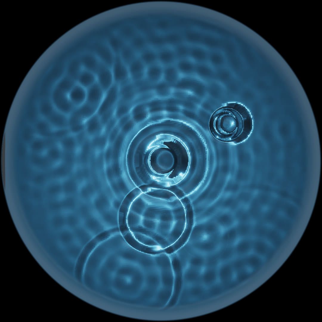 1080x1080 Cymatics Of Life (2026). Installation By Che Yu Wu