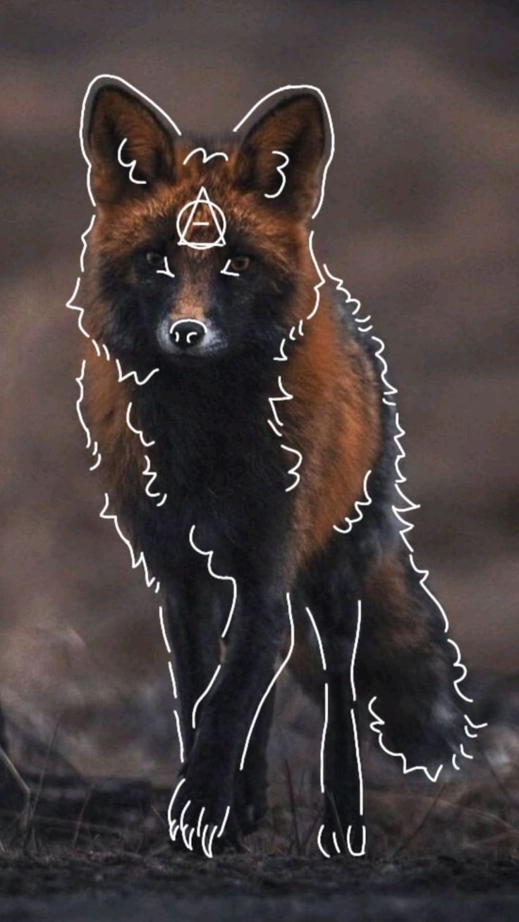 736x1308 Idee For Therian Wallpaper: Cross Fox Edition By Foam.therian