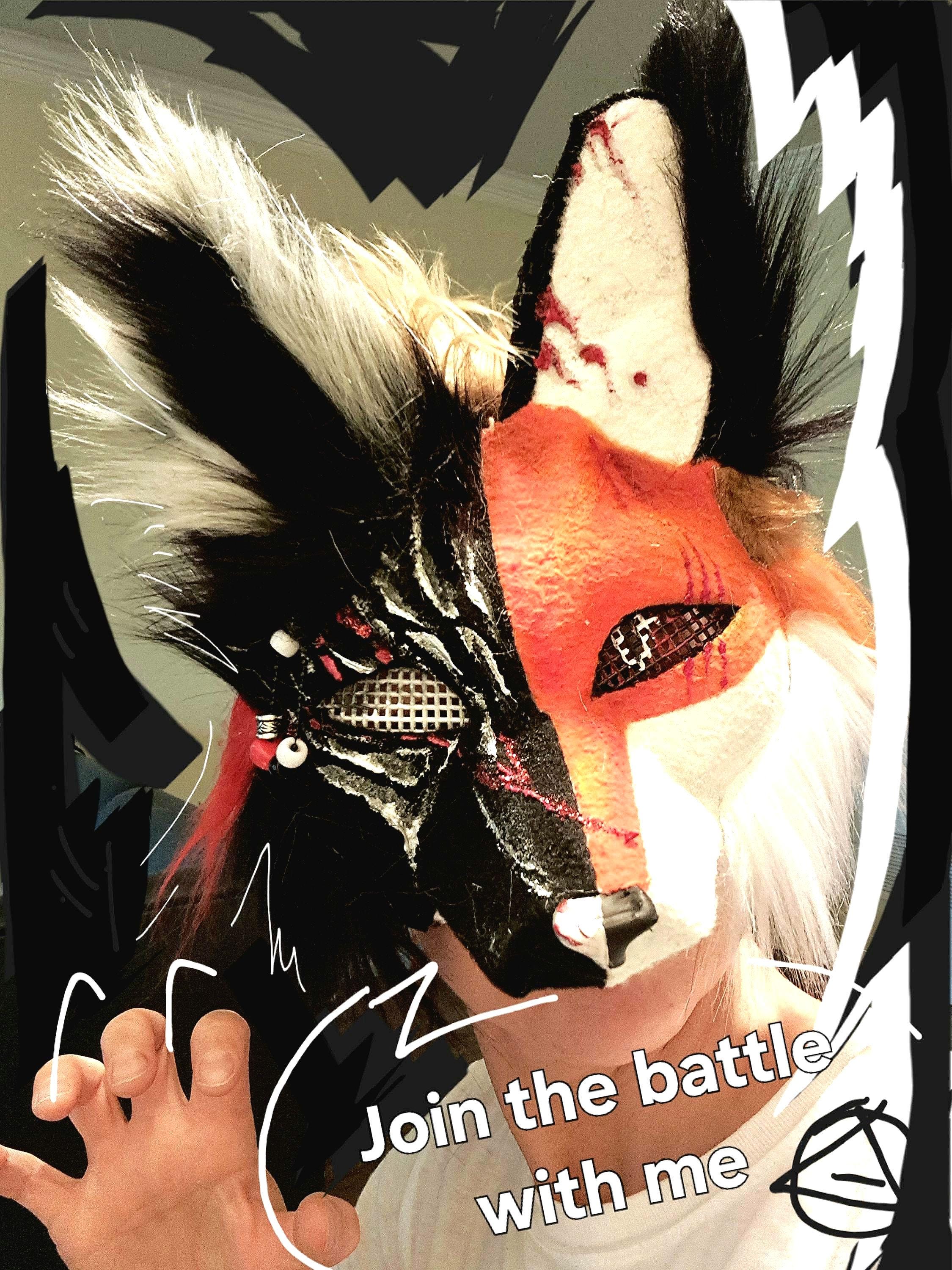 2250x3000 Custom Therian Masks Choose YOUR Animal Mask (cross Fox, Wolf, Coyote, Cat) Handmade Keepsake Gift Cosplay Mask Fursuit Pride Nature Forest