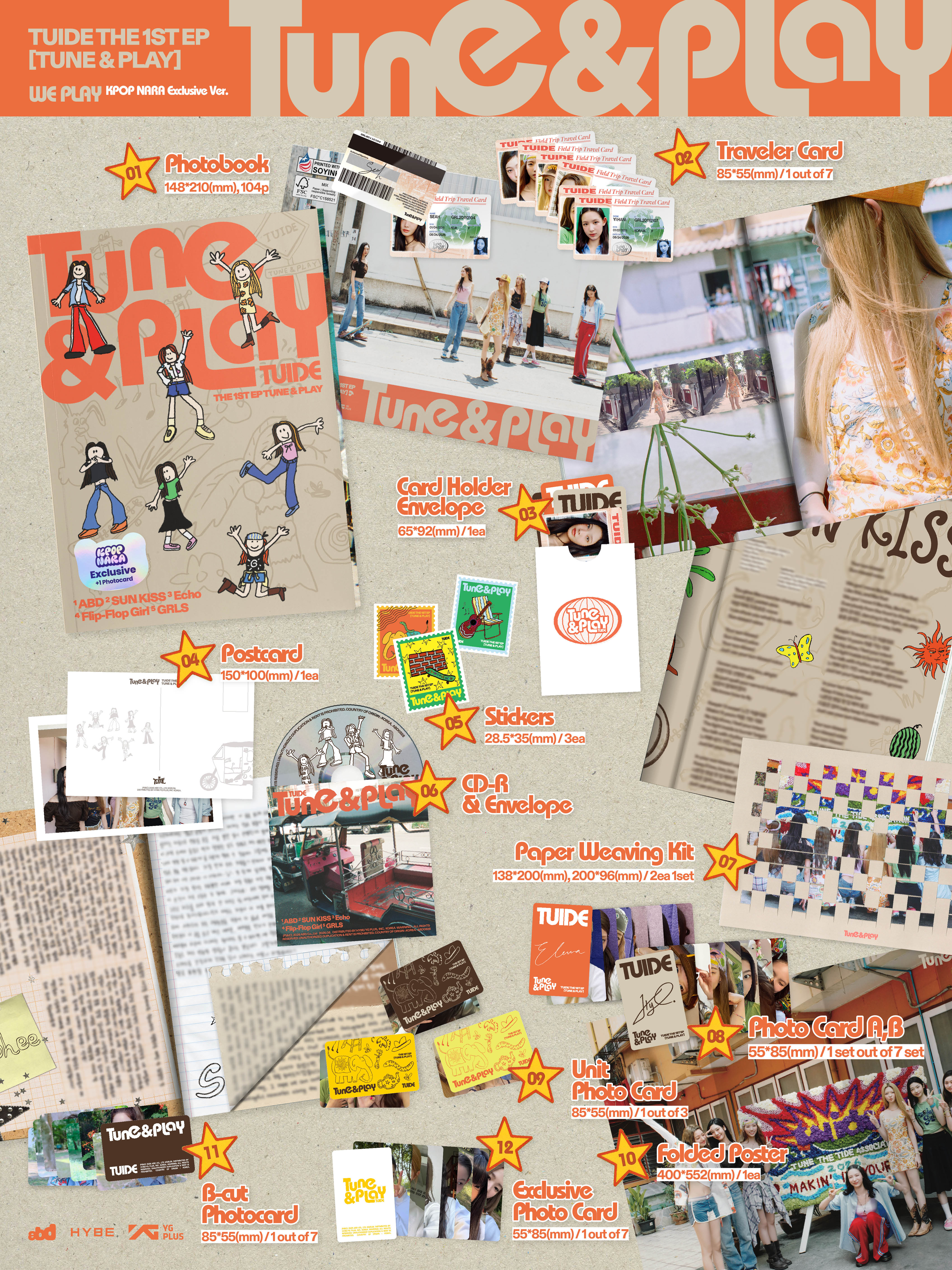 4217x5625 TUIDE 1st EP 'TUNE & PLAY' (WE PLAY Ver.) (Kpop Nara Exclusive)