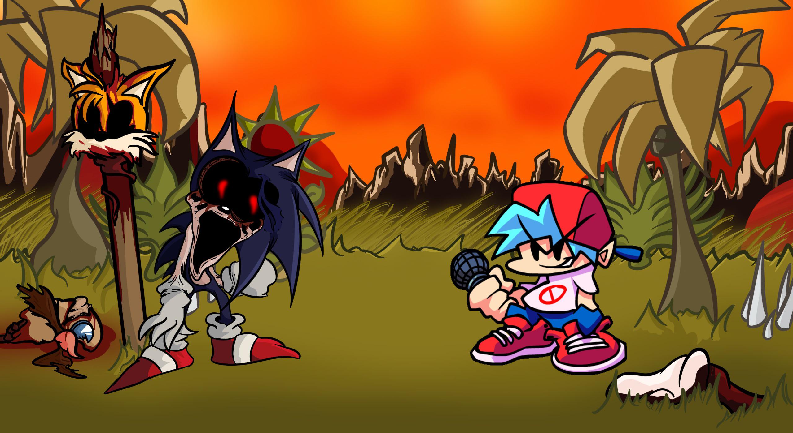 2560x1400 Redrew some of the background for my sonic.exe redraws
