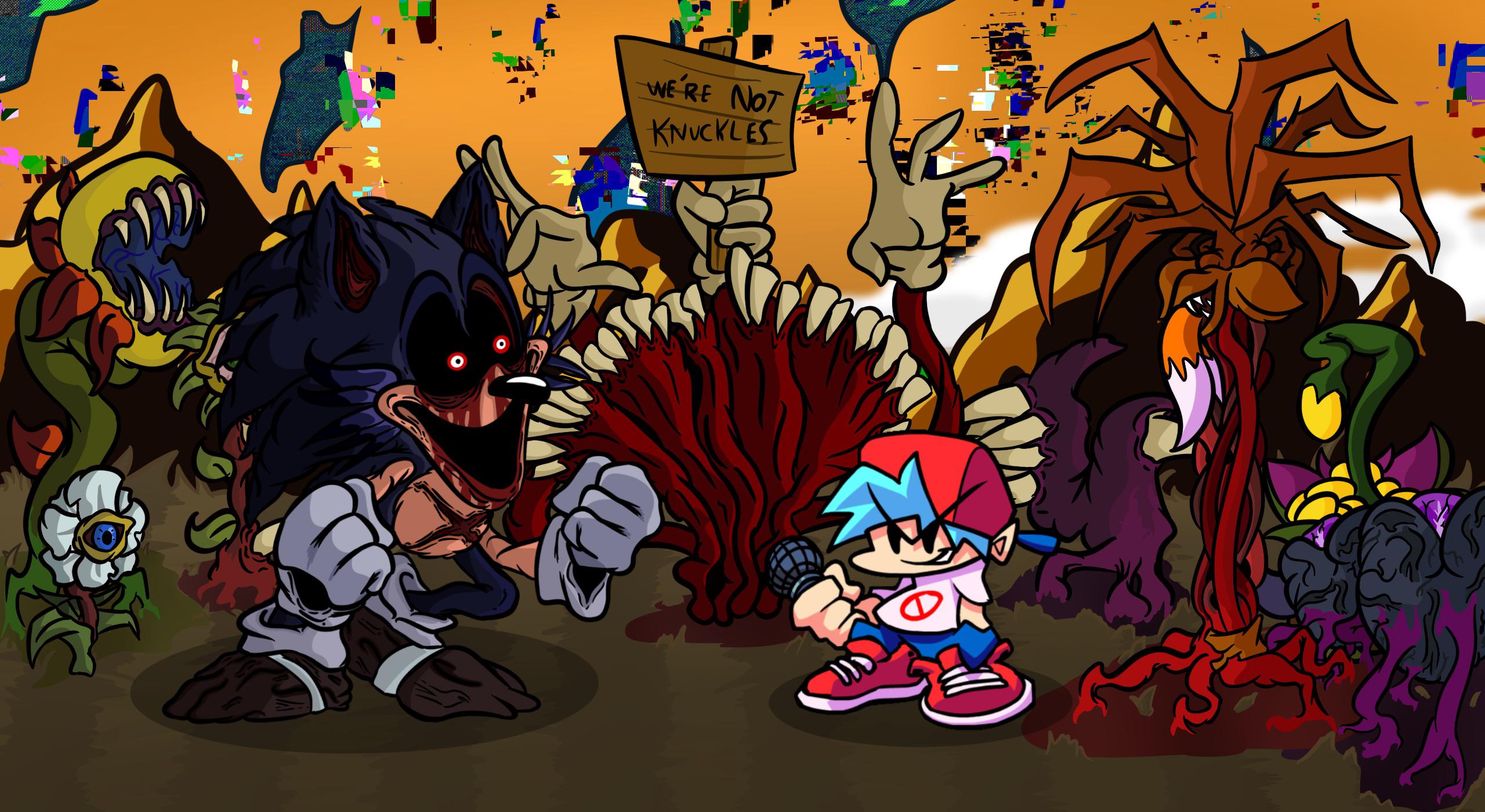 2560x1400 Redrew some of the background for my sonic.exe redraws