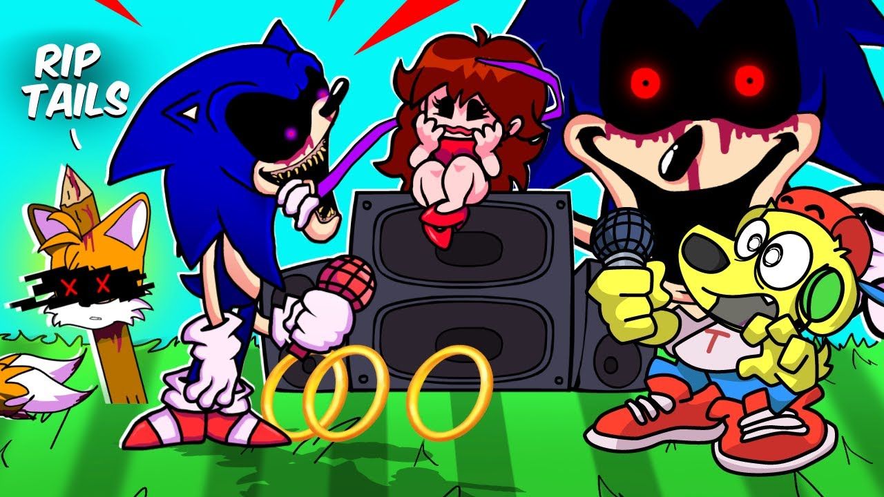 1280x720 Sonic FNF Wallpaper