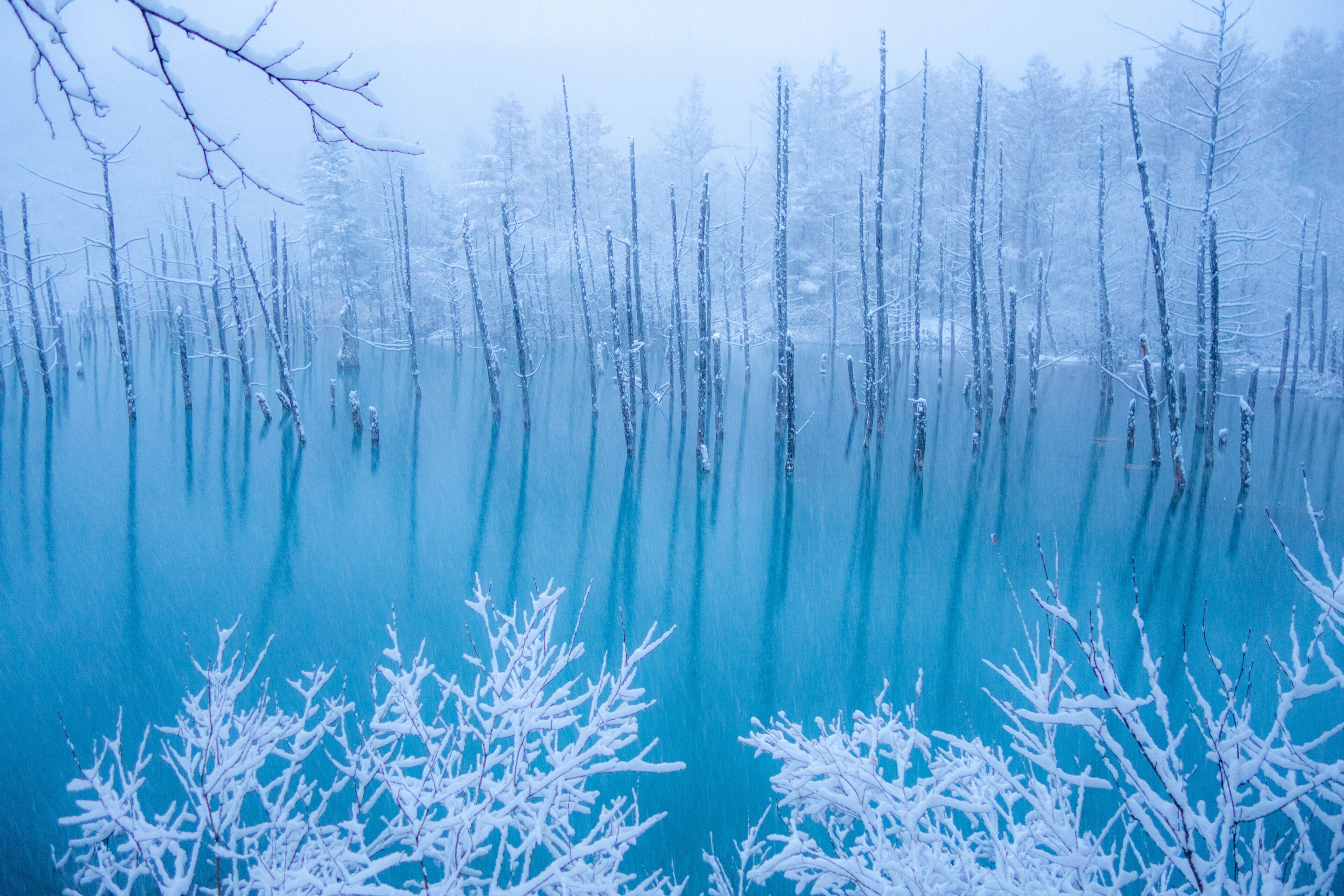 3840x2560 Blue Pond ｜Expedia.co.jp