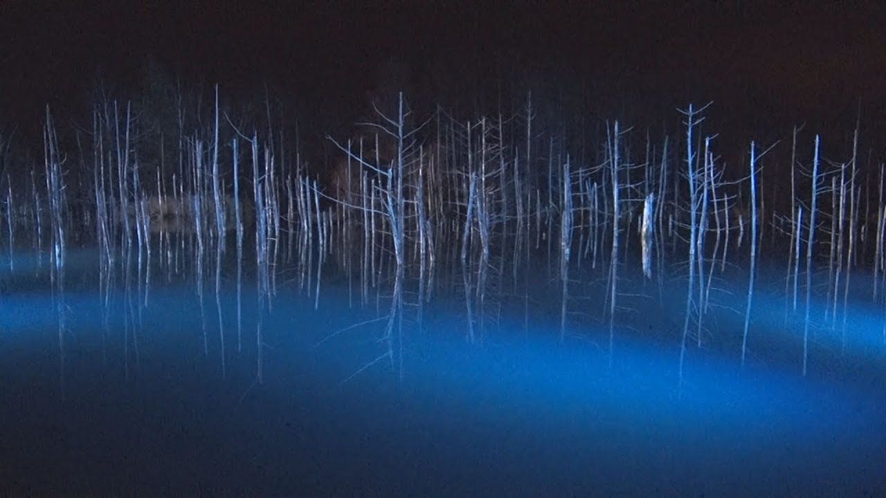 1280x720 Tourists treated to Blue Pond in northern Japan
