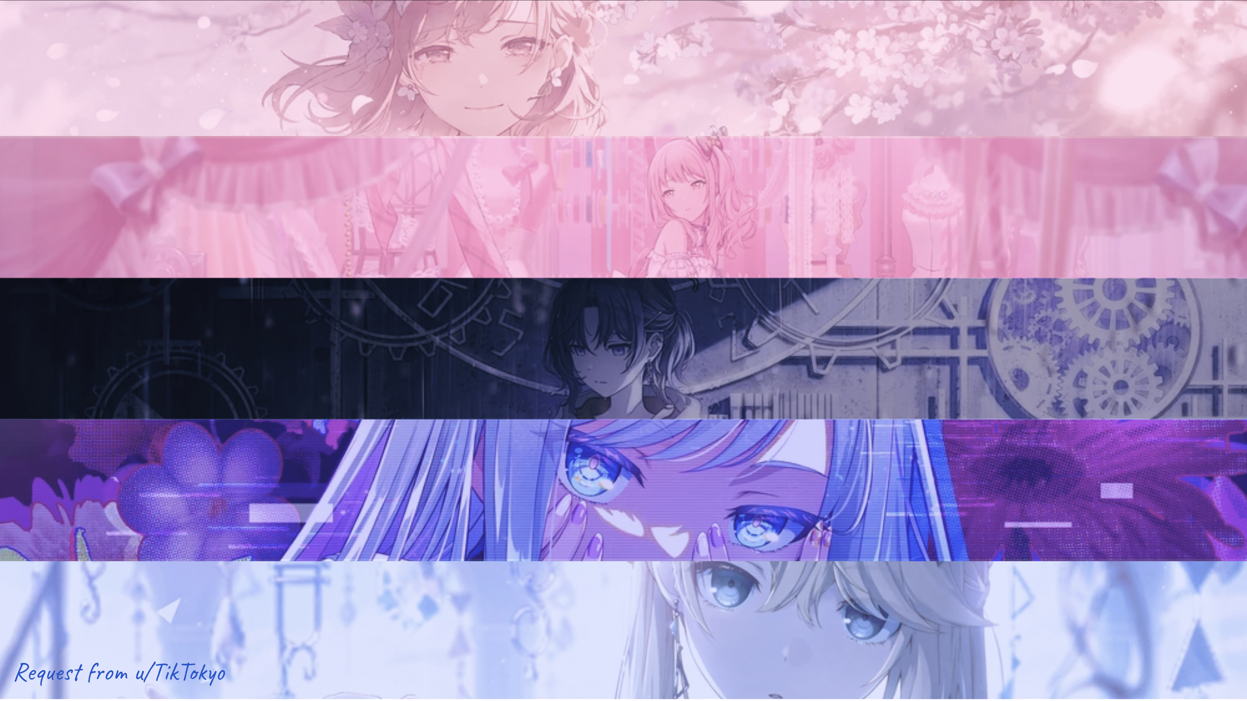 4096x2304 pjsk pride flags, part 2 (with your requests!)