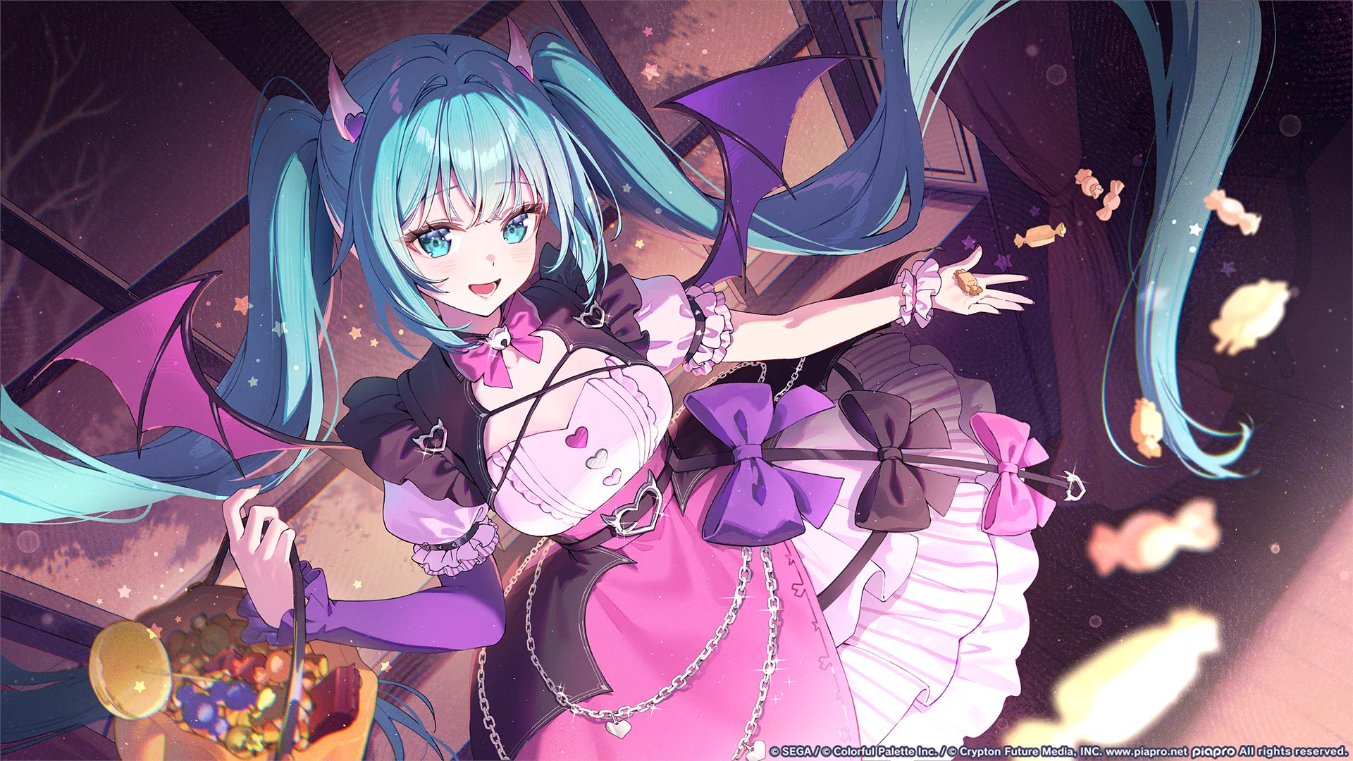 1920x1080 HATSUNE MIKU: COLORFUL STAGE! on X: It's almost time to feast with a new costume!