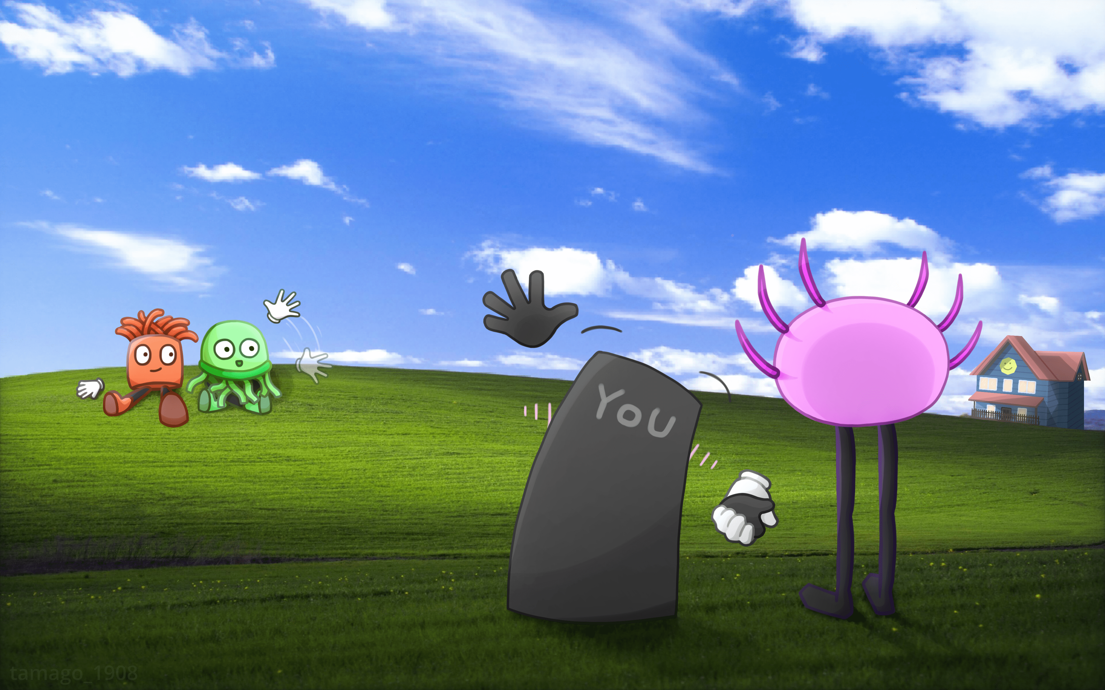 3840x2400 Digital life (Wallpaper, fan art)