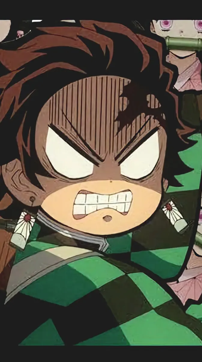 673x1206 Angry Tanjiro wallpaper