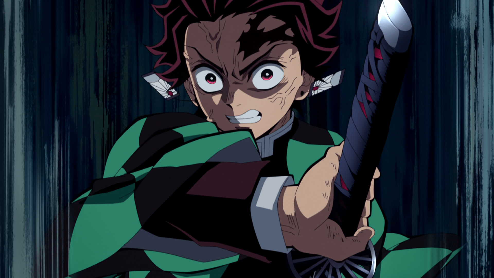 1920x1080 Tanjiro Kamado Strikes: HD Demon Slayer Anime Wallpaperx1080