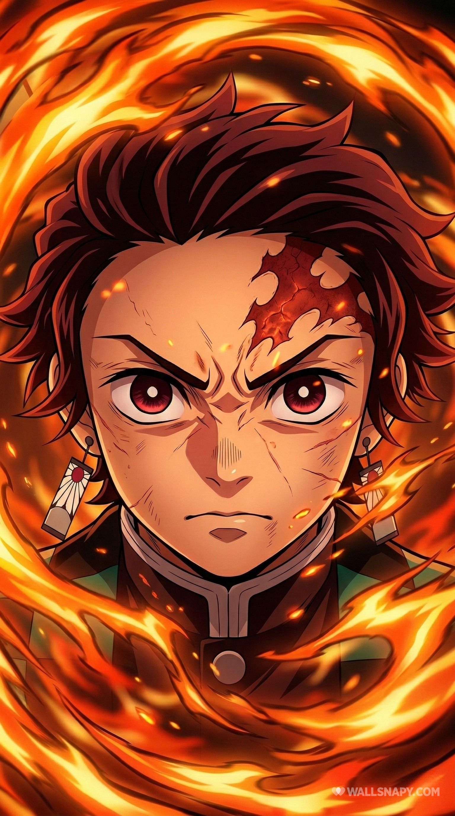 1536x2752 Tanjiro kamado demon slayer 4k wallpaper