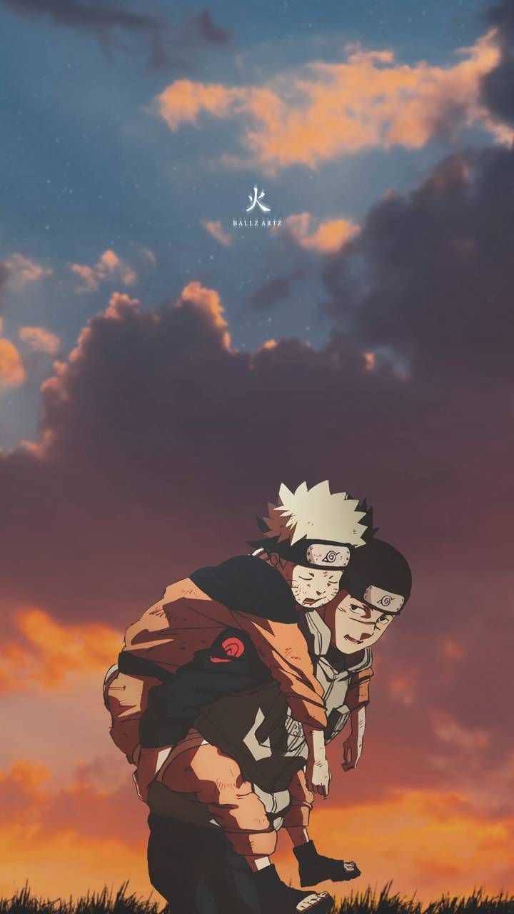 720x1280 Naruto and Iruka wallpaper
