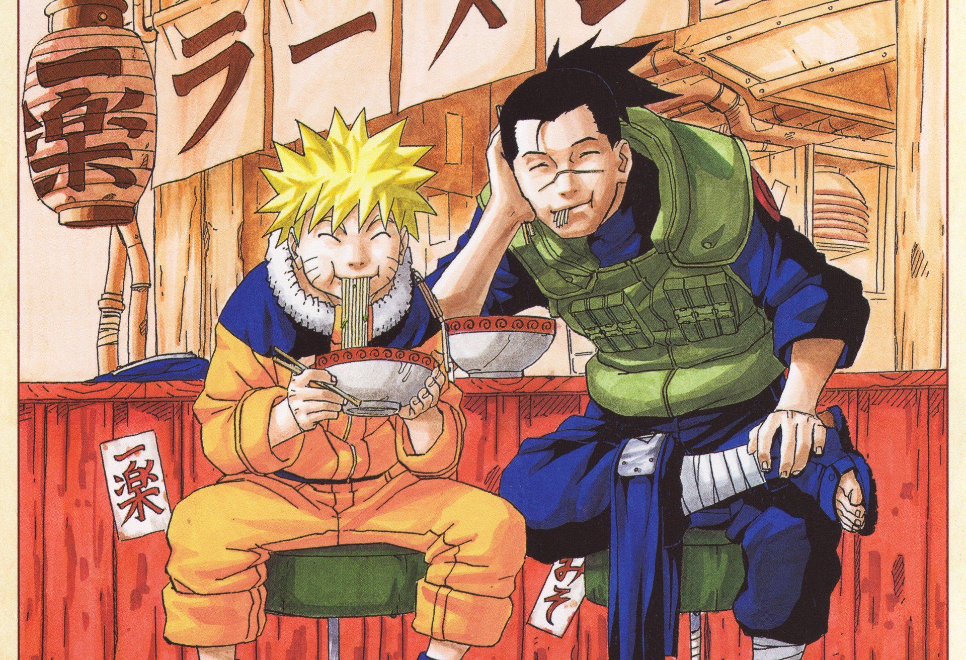 1920x1313 Naruto & Iruka Enjoy Ramen. HD Anime Wallpaper Celebration