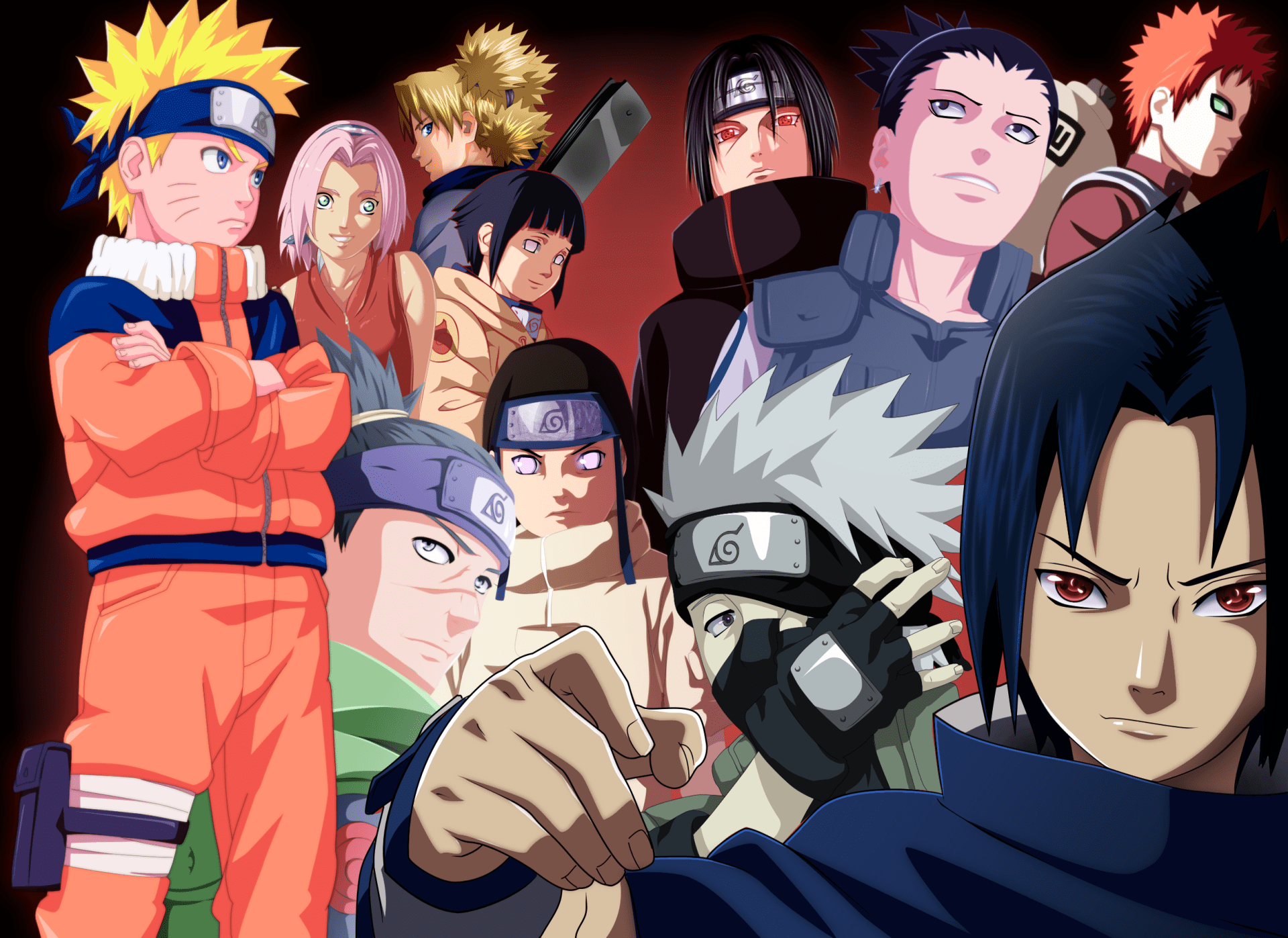 1920x1397 Naruto Heroes United: HD Wallpaper Featuring Iconic Ninjas & Epic Bonds