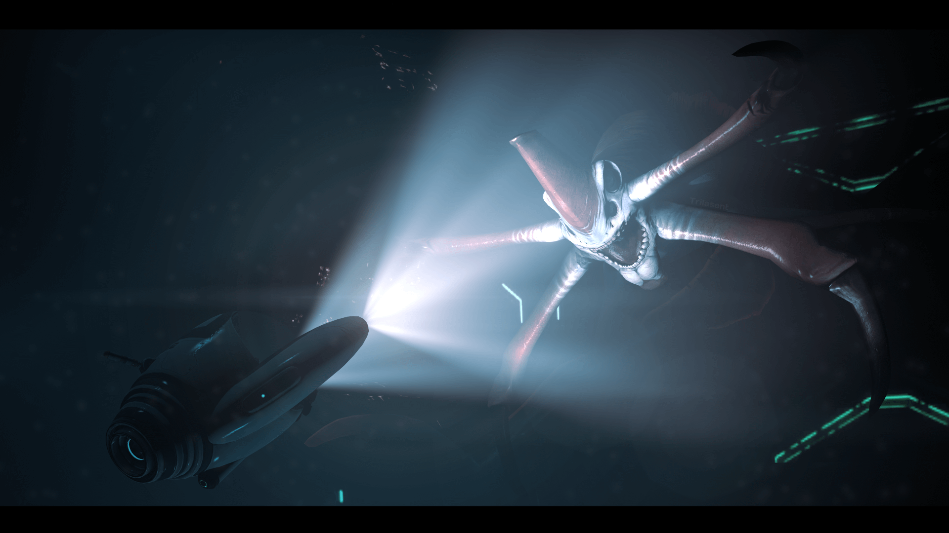 1920x1080 No Spoilers Desktop wallpaper of a Reaper that I made for myself