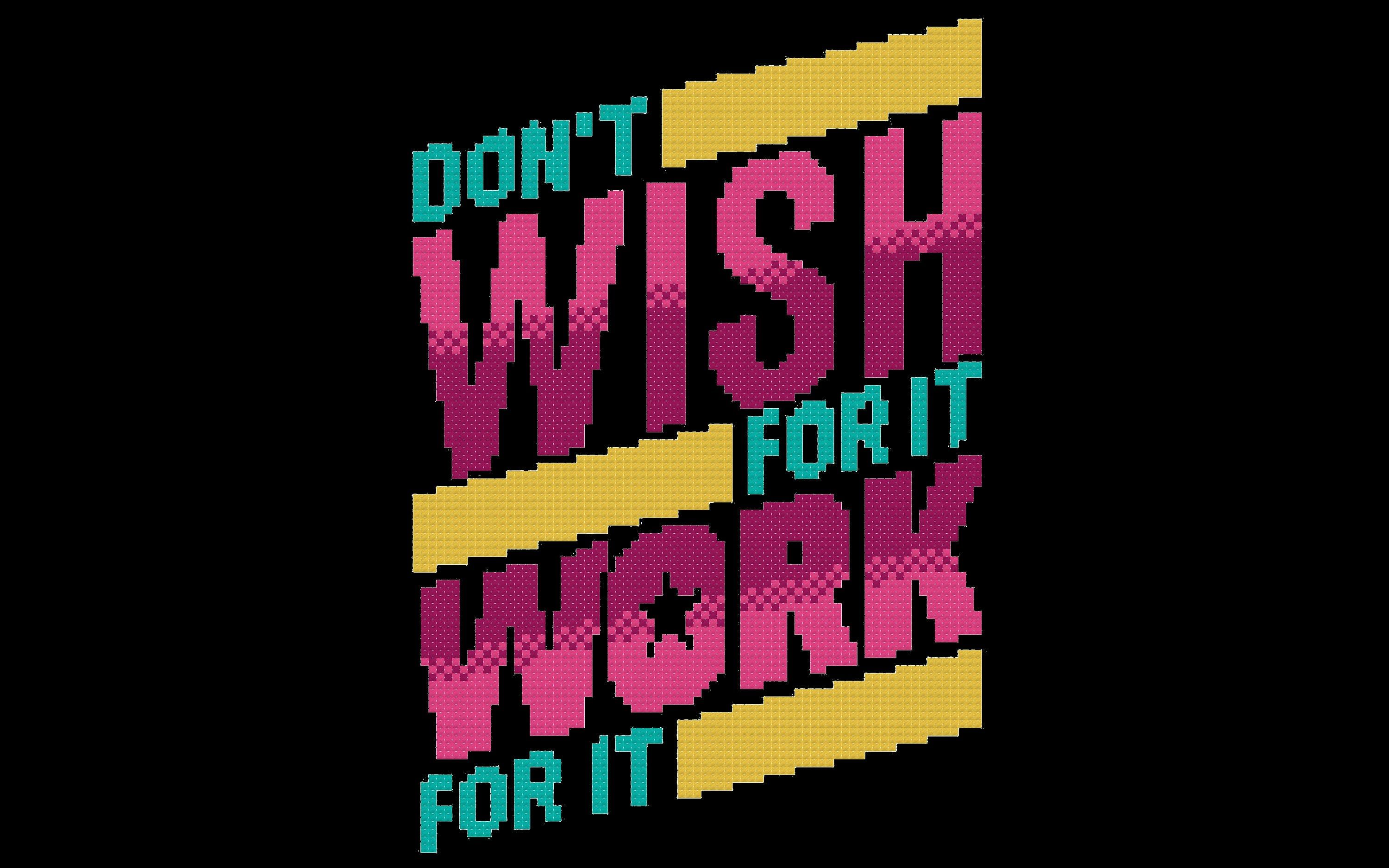 3000x1875 Work for It Cross Stitch PDF Pattern