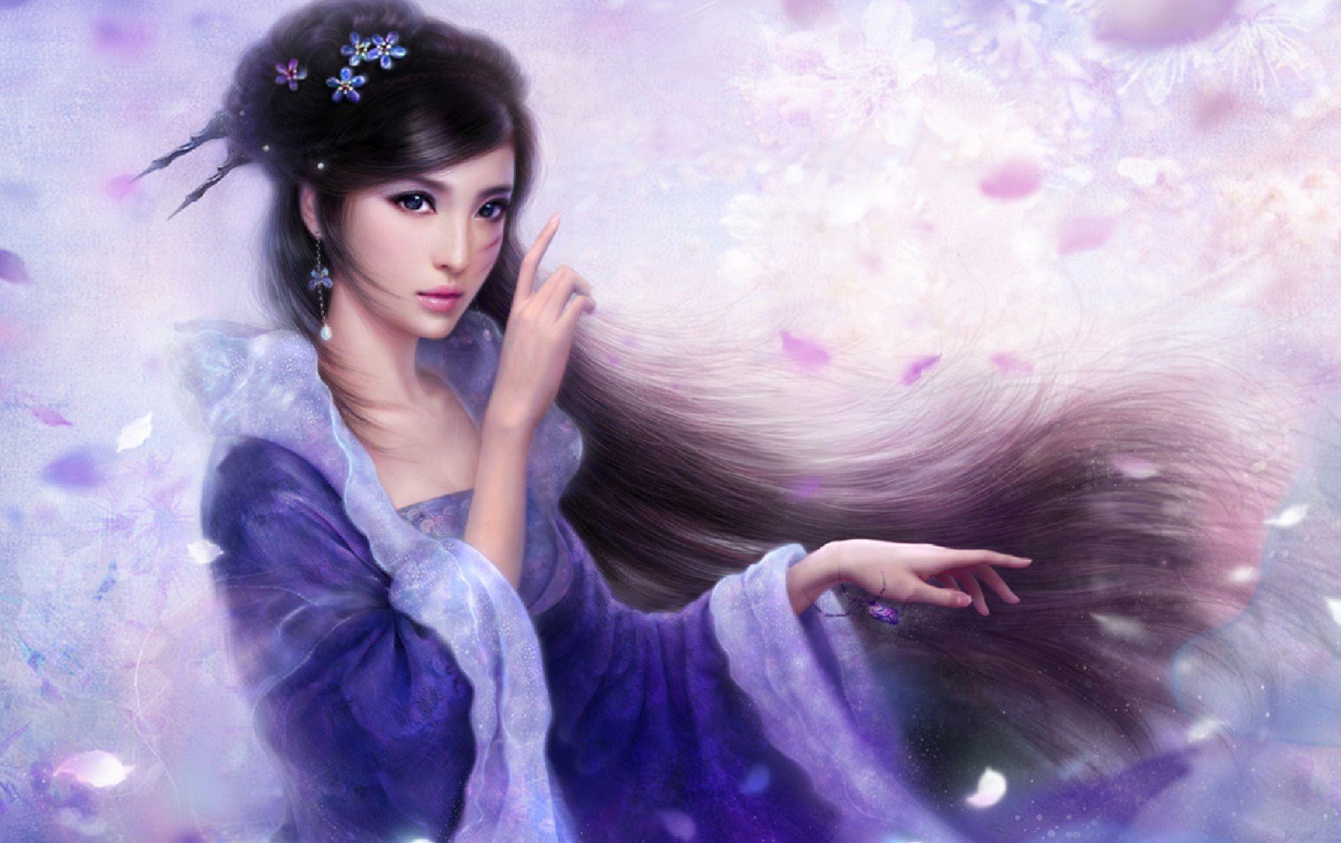 1923x1210 Fantasy Asian Girl