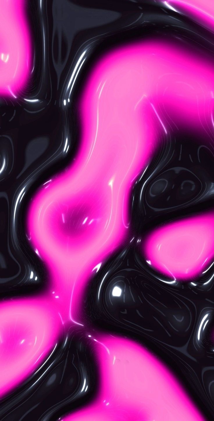 736x1448 Black and Pink Liquid Background. Abstract pink and black liquid art, Creative art inspiration, Modern