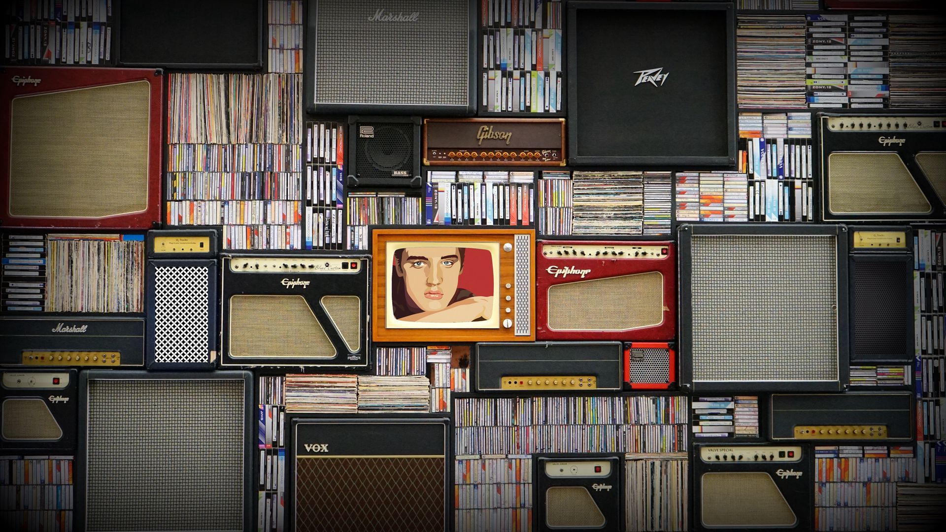 1920x1080 Vintage Audio Wallpaper