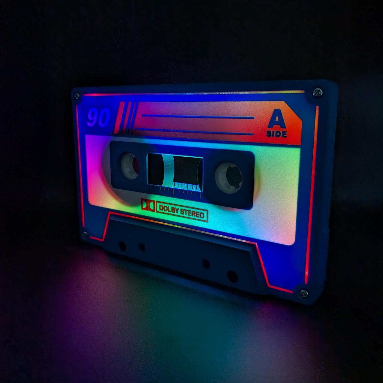 1276x1276 Iconic LED Audio Cassette Night Light