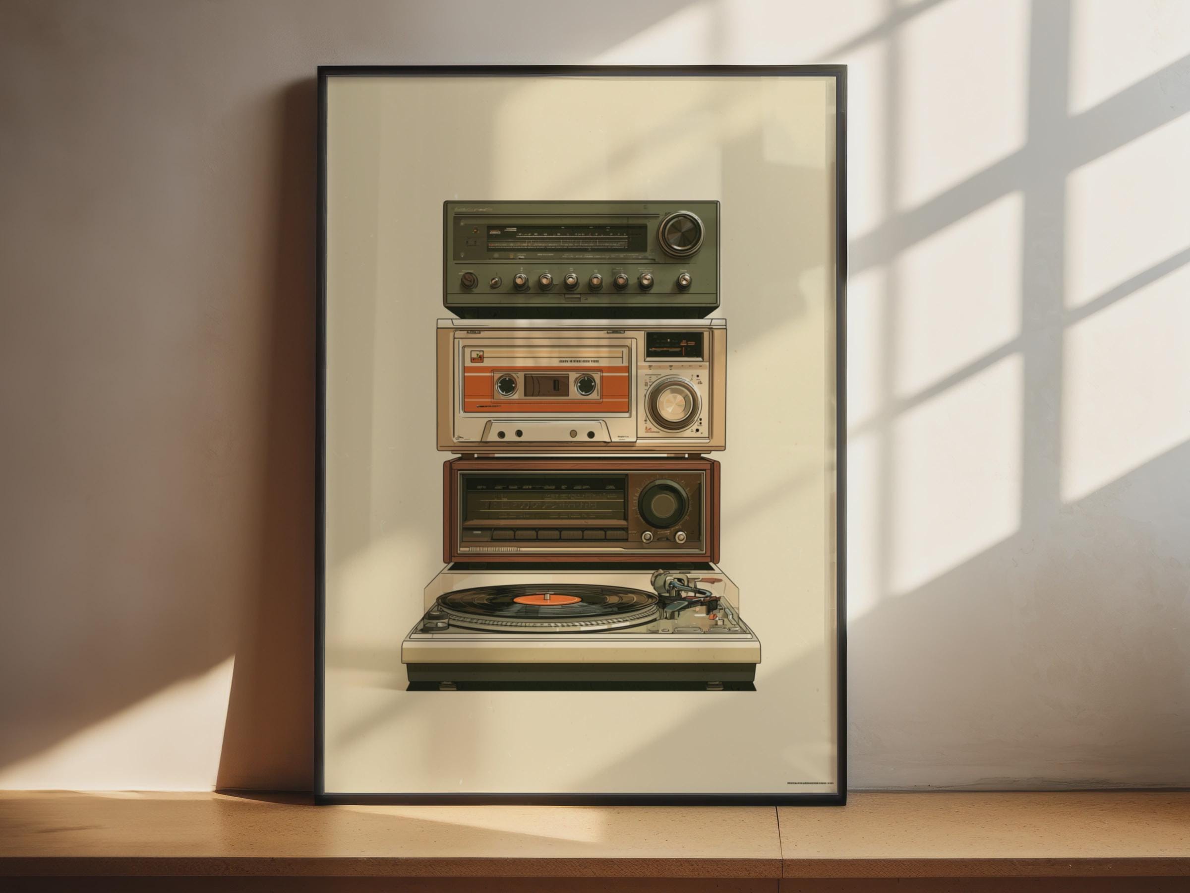 2400x1800 Retro Stereo Poster