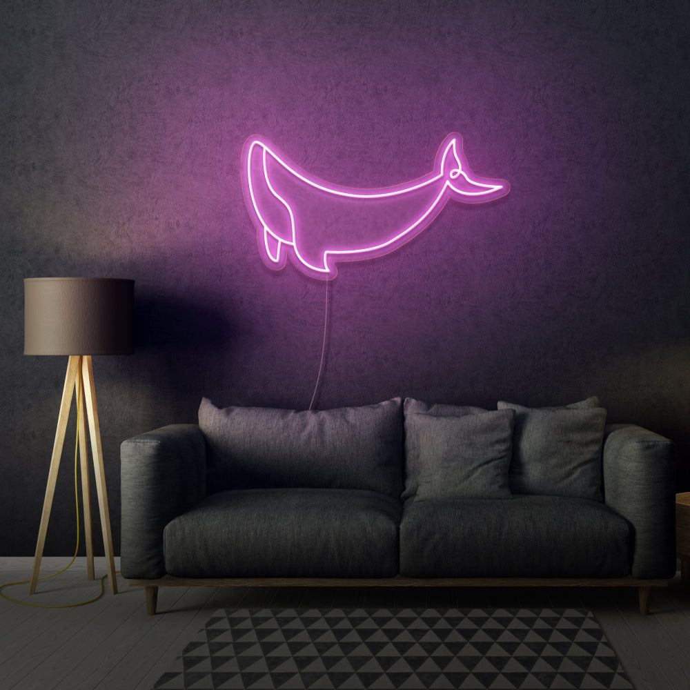 1000x1000 Neon Whale LED Light