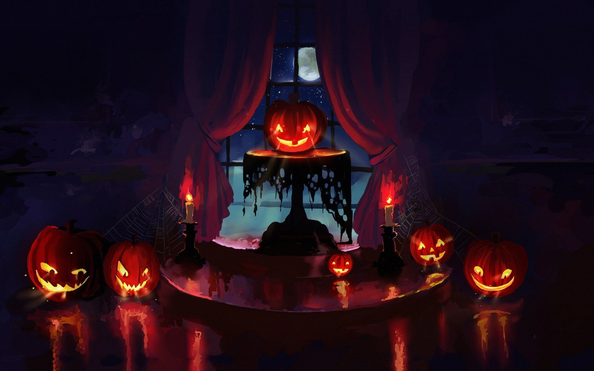 1920x1200 Spooky Jack O' Lantern Halloween 4K Ultra HD Wallpaper Celebrationx2400