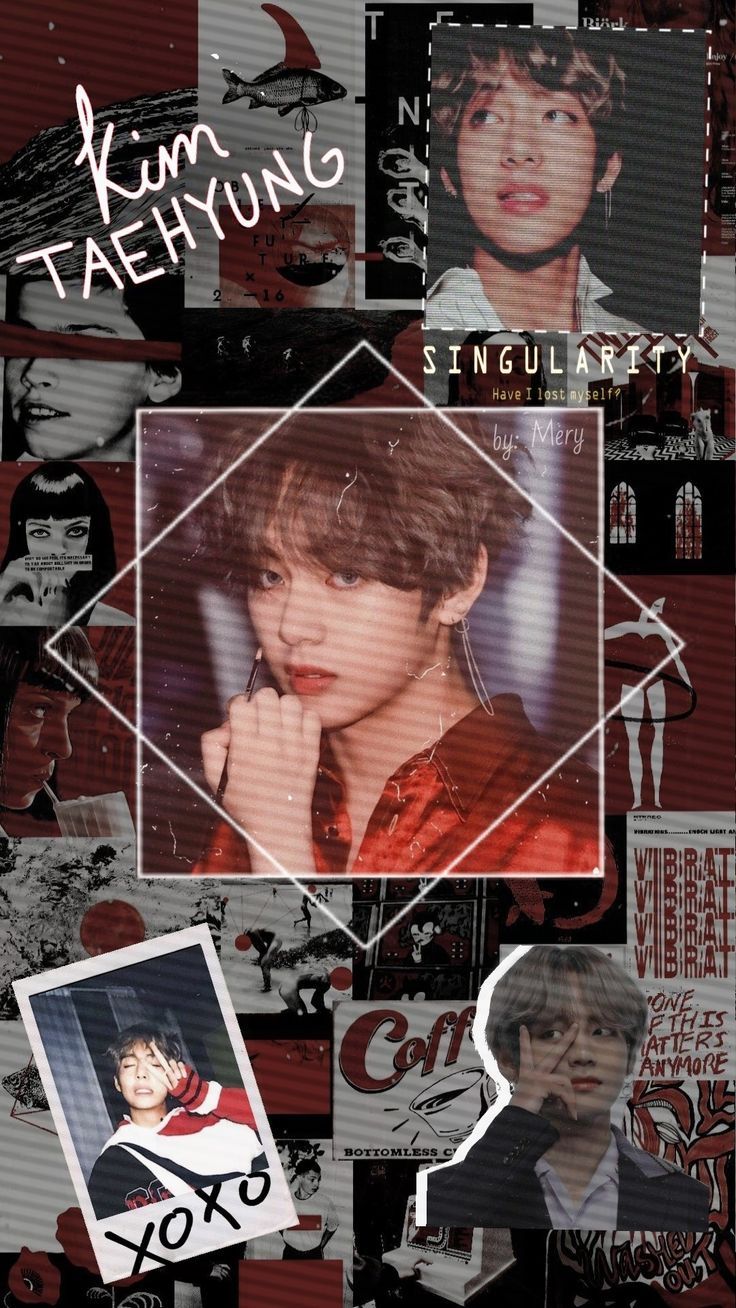 736x1308 Kim Taehyung Wallpaper collage Aesthetic