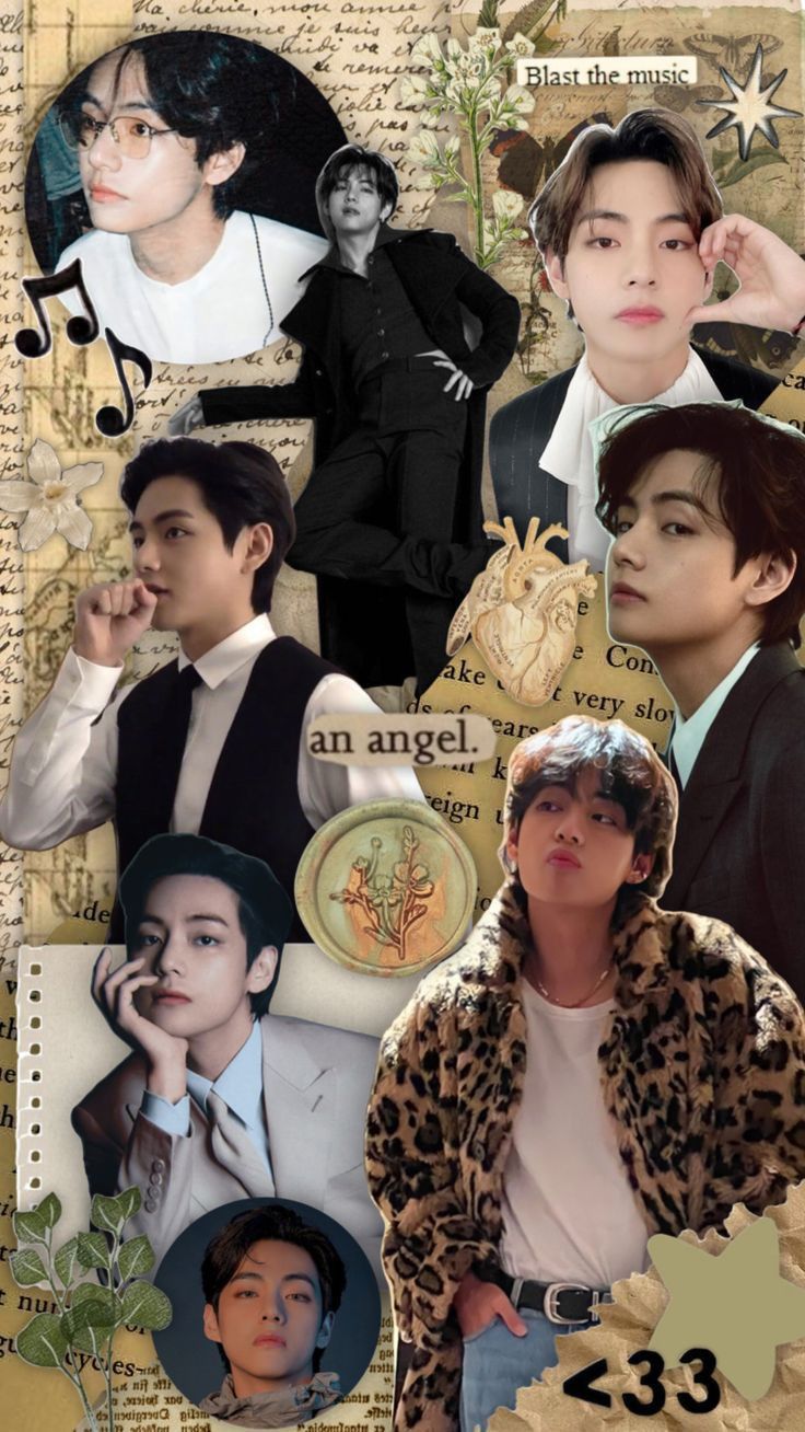 736x1308 Tae wallpaper. Soft academia aesthetic, V collage wallpaper, Bts wallpaper