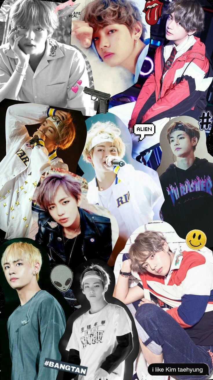 736x1308 Wallpaper Kim Taehyung. Collage Edit. BTS