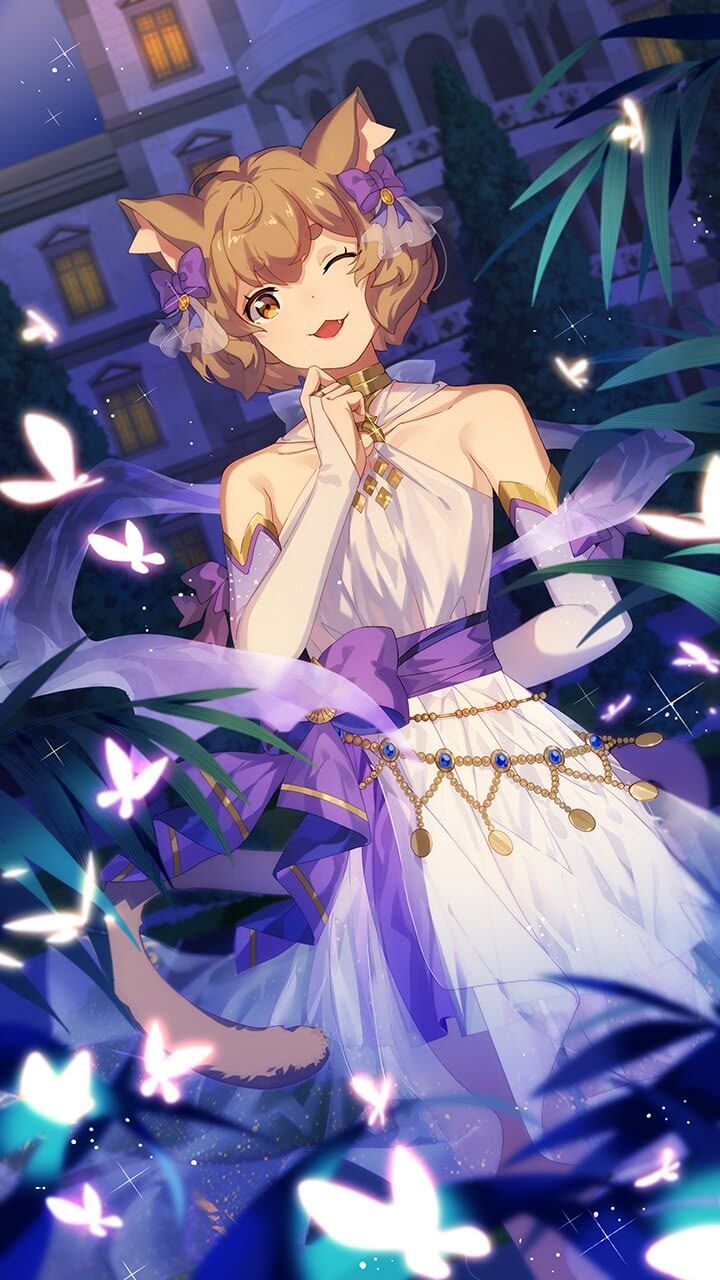 720x1280 Ferris in a Pretty Dress with Butterflies. Re zero felix, Felix argyle, Cute femboy art
