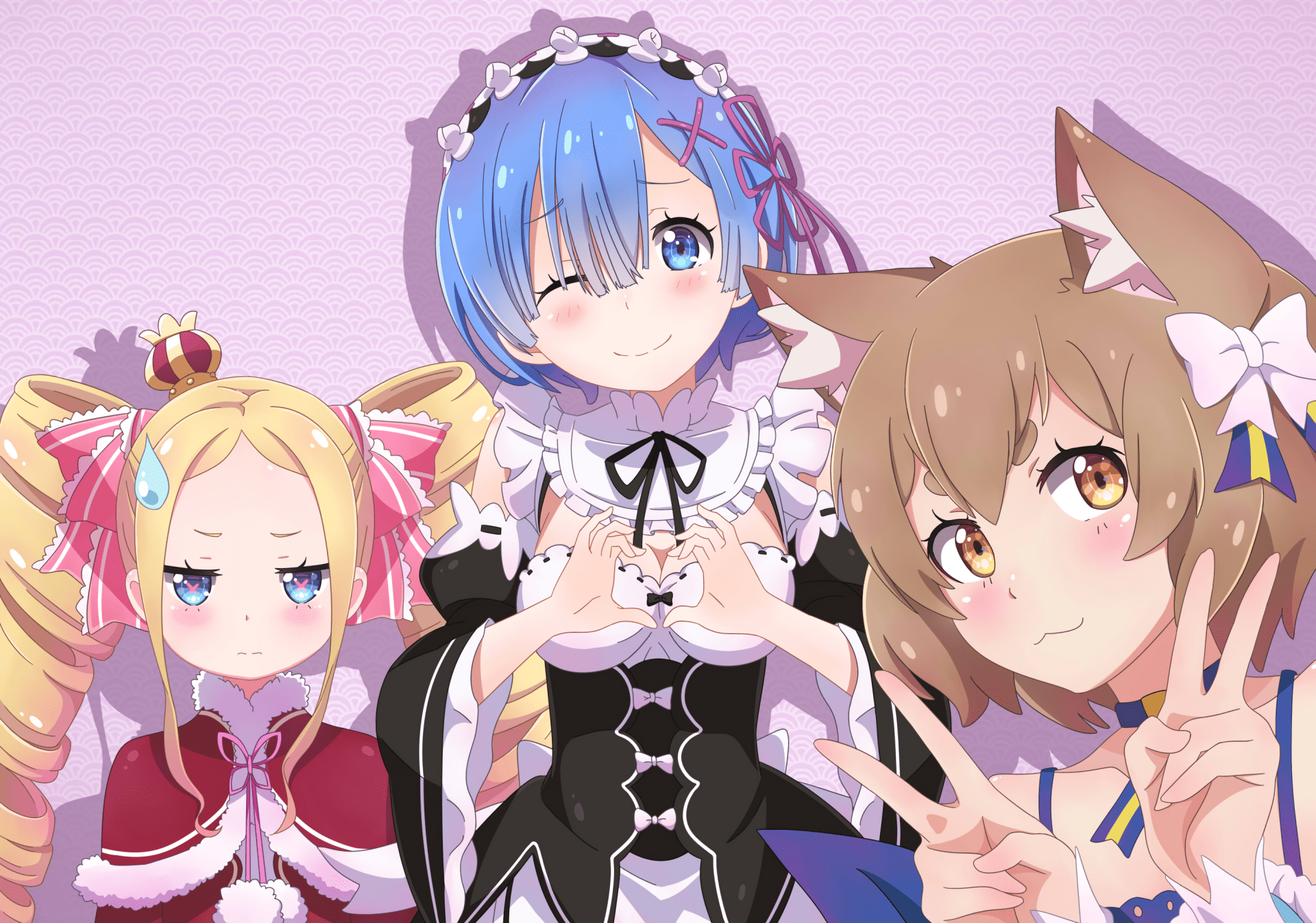 1920x1347 Re:ZERO HD Wallpaper Featuring Felix, Beatrice, and Remx2000