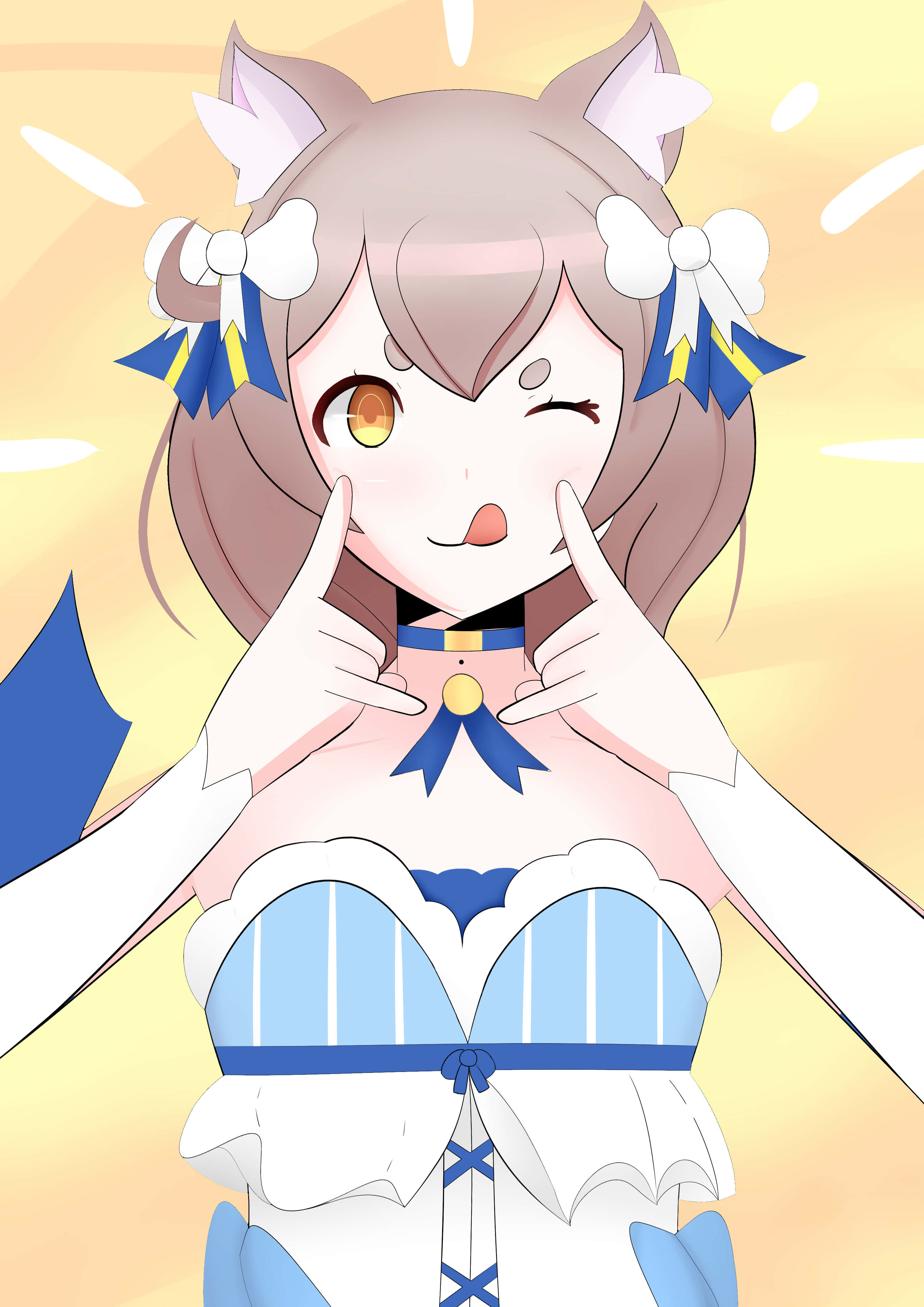 2893x4092 Download Felix Argyle posing gracefully against a dazzling backdrop Wallpaper