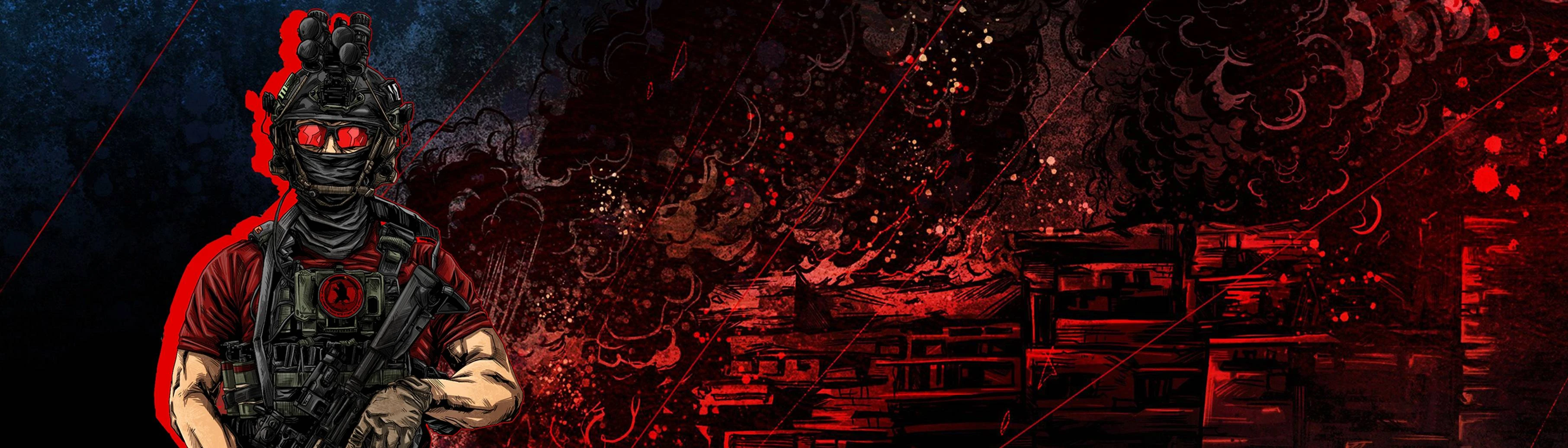 3625x1035 Black Powder Red Earth at Door Kickers 2: Task Force North Nexus and Community