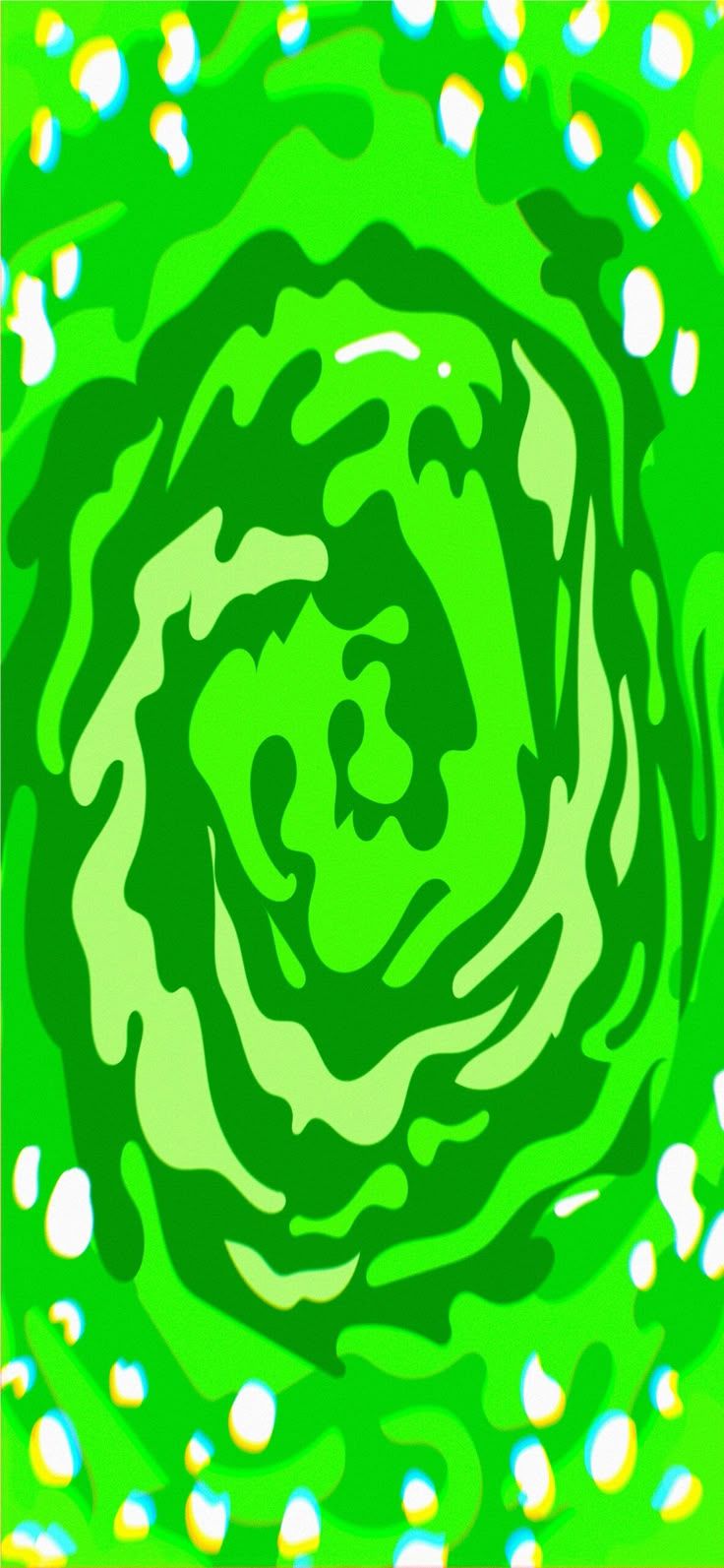 736x1593 Rick and Morty Portal Wallpaper