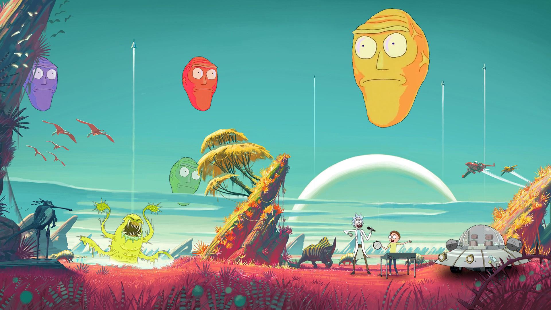 1920x1080 Made a Rick and Morty Wallpaper. Let me know what you think!