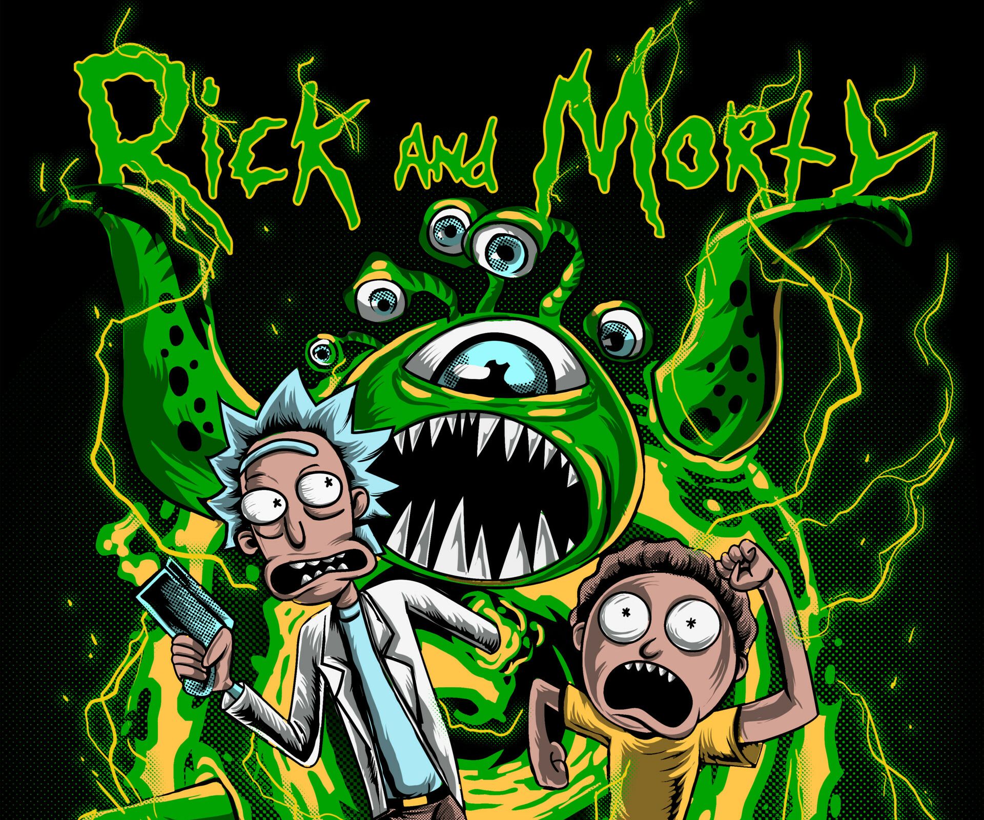 1920x1600 Rick And Morty HD Wallpaper: Action Packed Sci Fi Adventure By Trevor Carlesonx1600