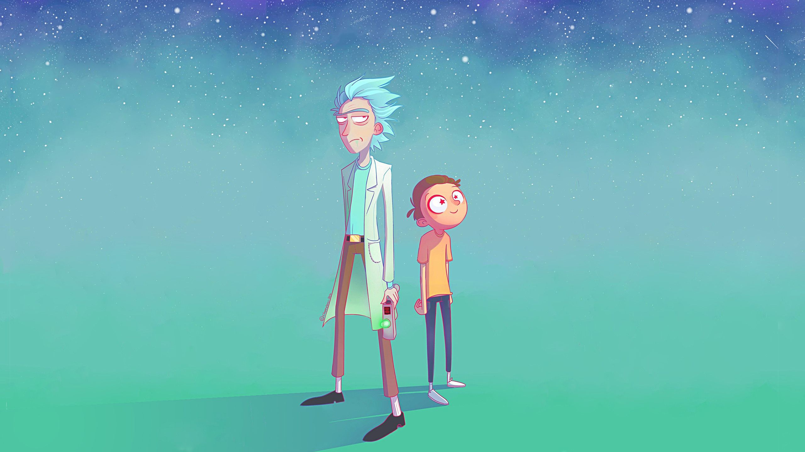 2560x1440 Rick and morty background rick and morty artwork resolution Transparent PNG Logos