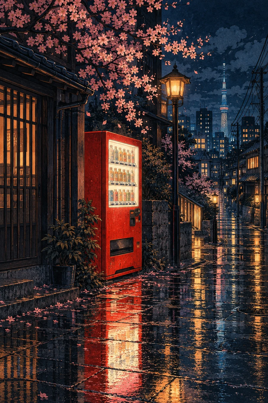 900x1350 Tokyo After Rain