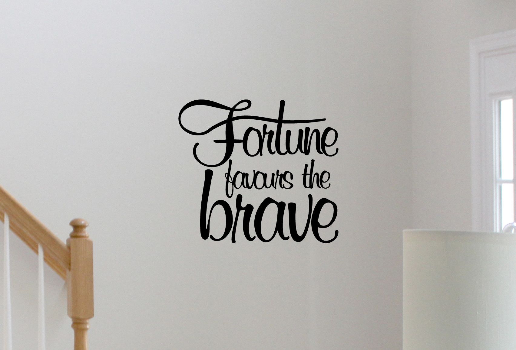 1704x1158 Fortune Favours The Brave. Sticker. Decal Art Company