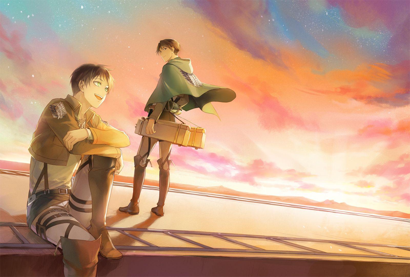 1600x1084 Eren and Levi Wallpaper