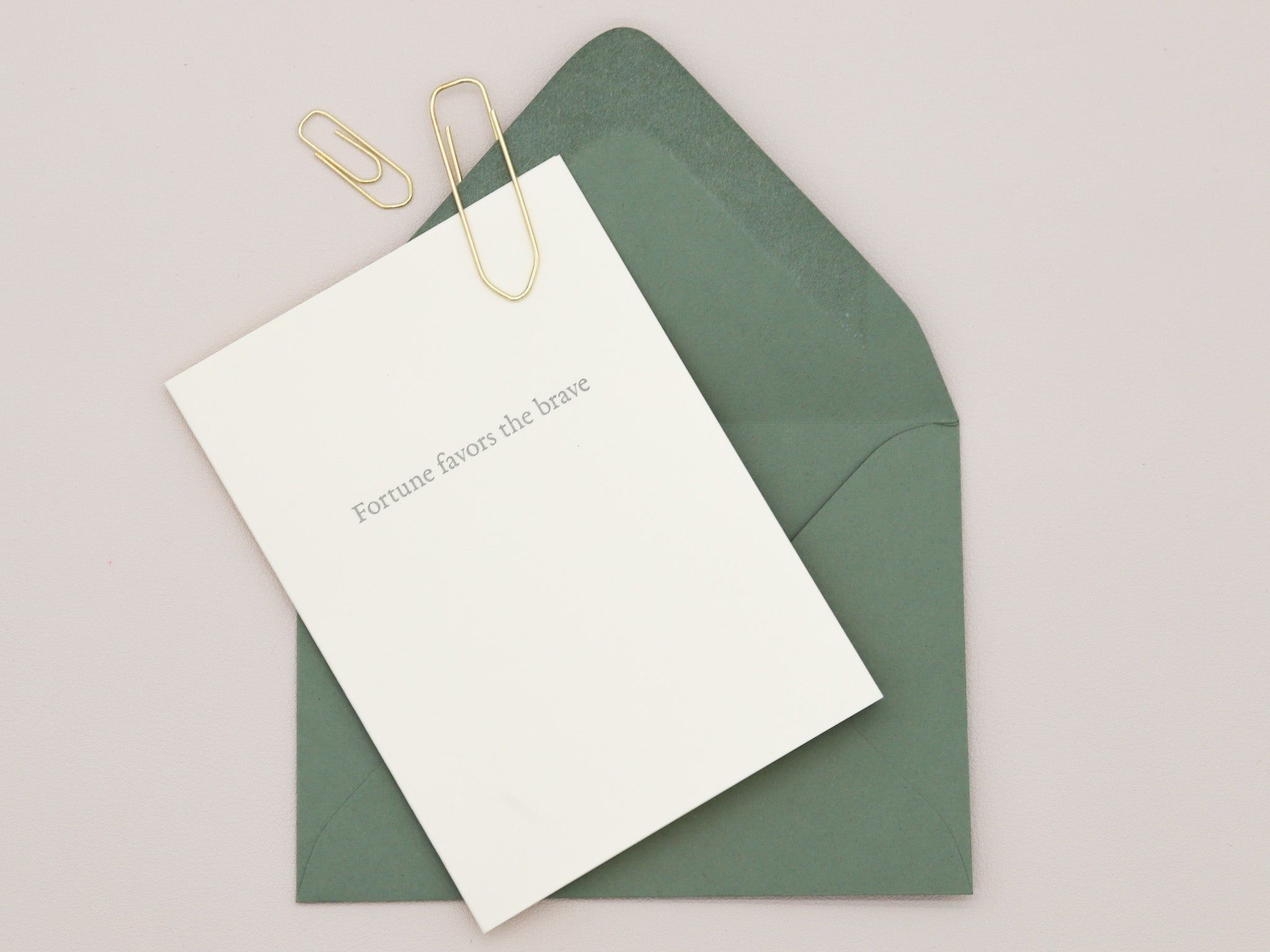 2048x1536 Fortune Favors the Brave Greeting Card